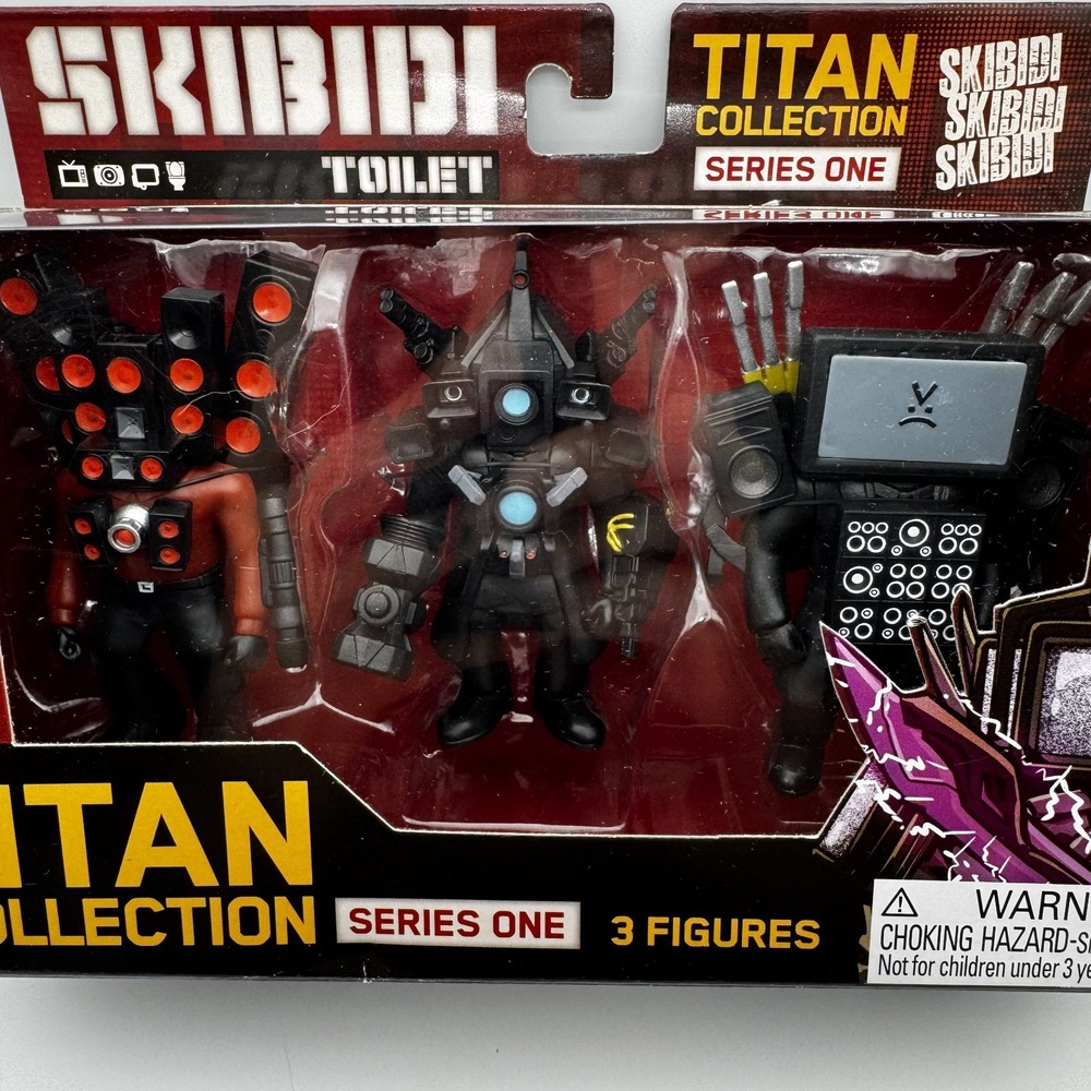 Skibidi Toilet Titan Collection Series One 3 Figures New in Box